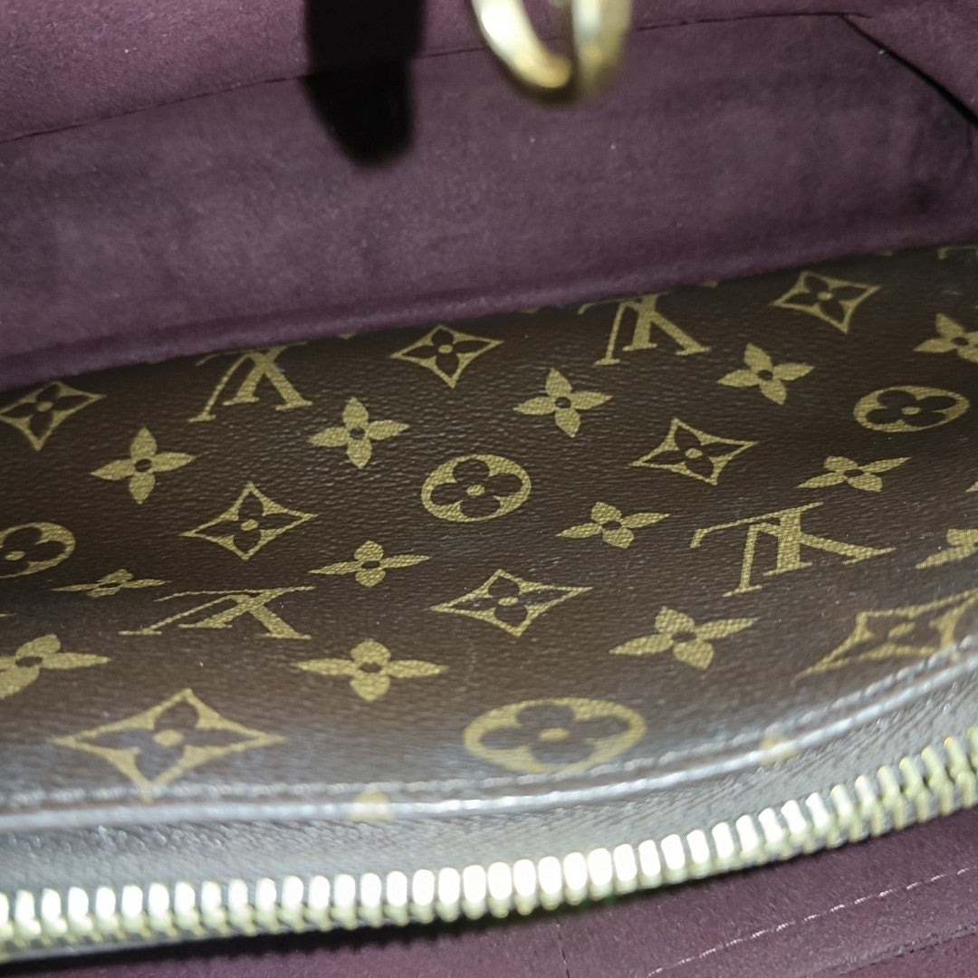MONTAIGNE BB Monogram Coated Canvas Brown