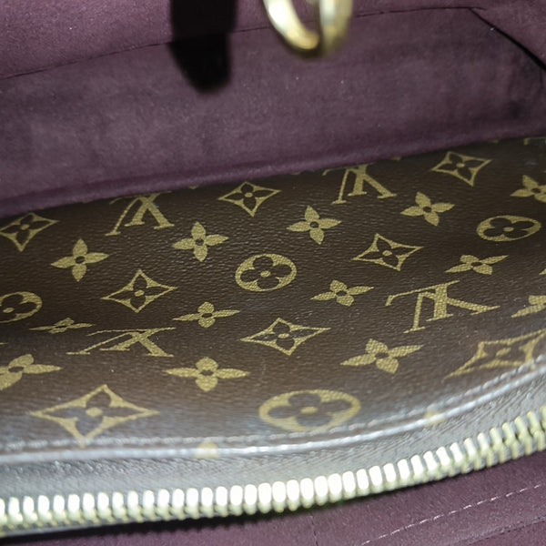 MONTAIGNE BB Monogram Coated Canvas Brown