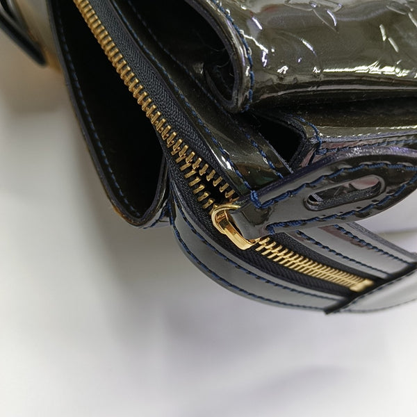 MELROSE AVENUE Monogram Patent Leather Green