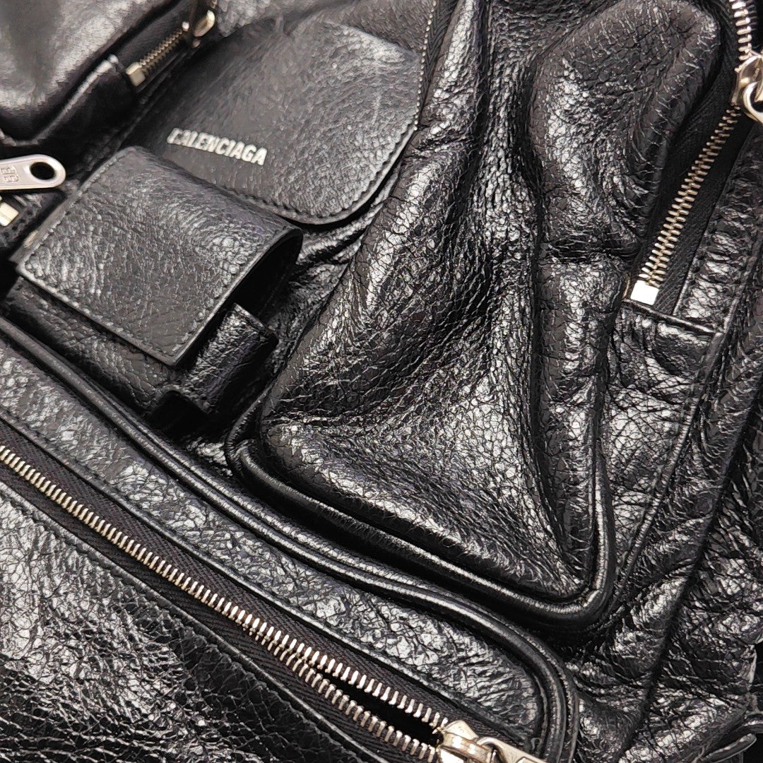 Lambskin Tote Bag Black