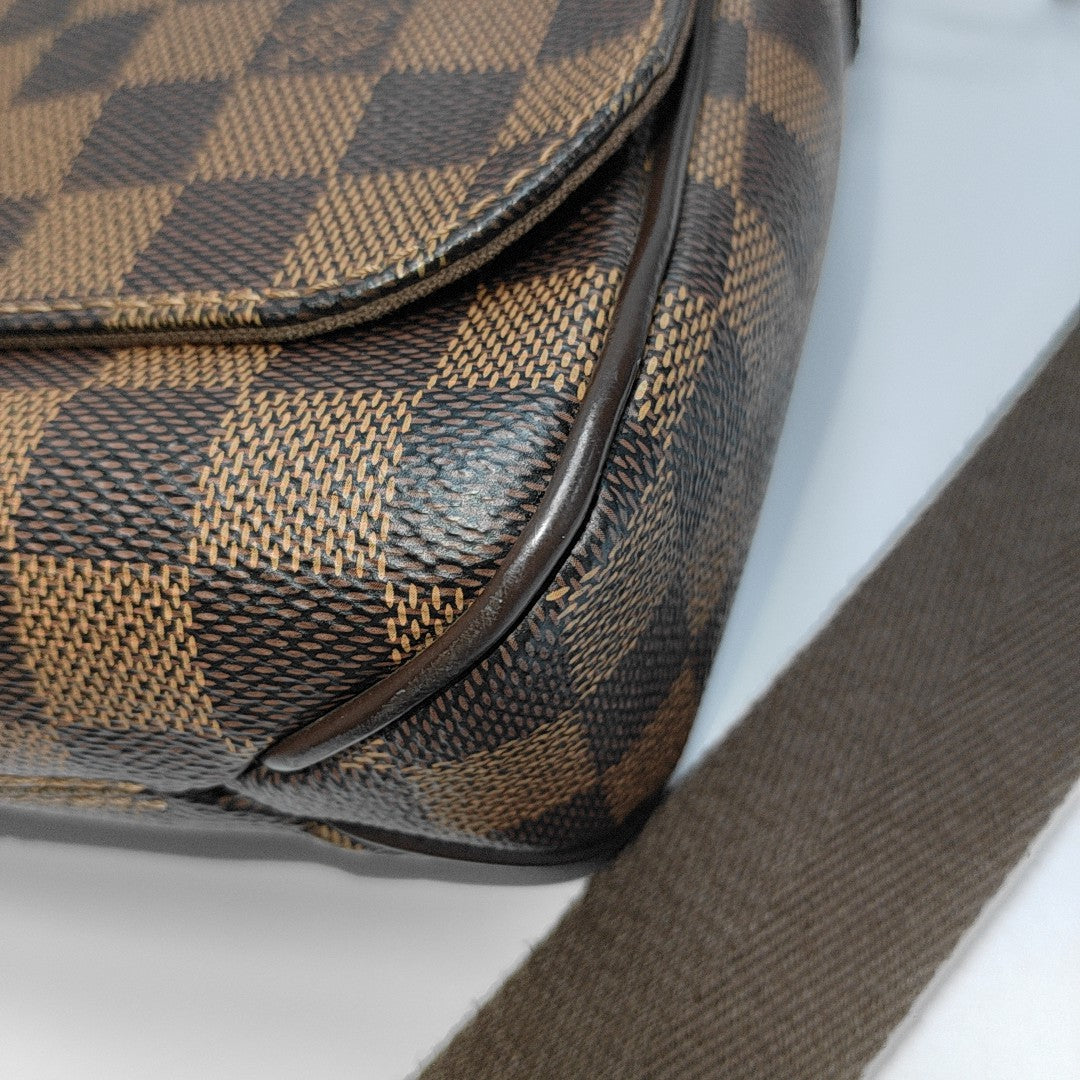 DISTRICT PM Damier Ebene Coated Canvas Brown