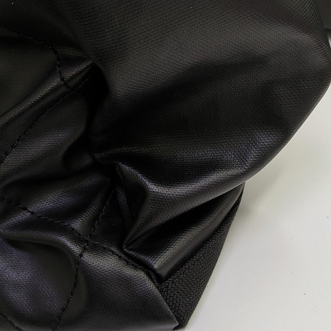 PARIS BIARRITZ Large Quilted Coated Canvas Black