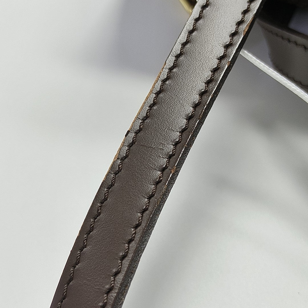 PAPILLON 26 Damier Ebene Coated Canvas Brown