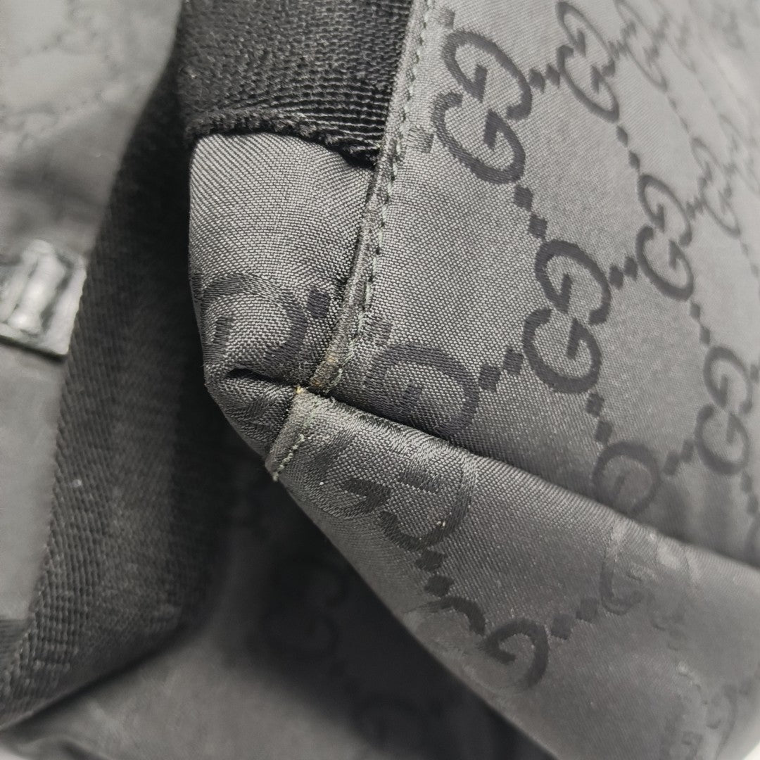 Monogram Canvas Backpack Black