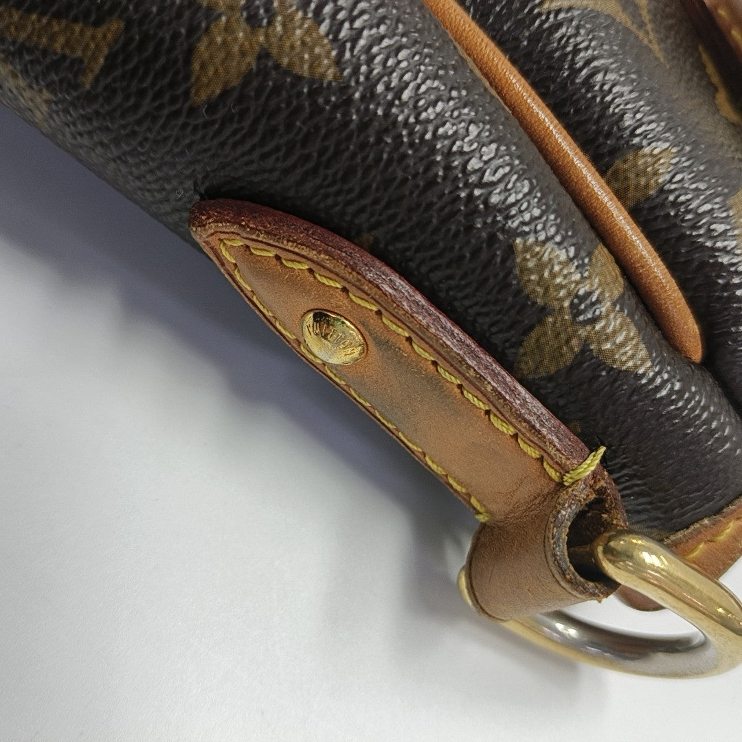 ESTRELA MM Monogram Coated Canvas Brown