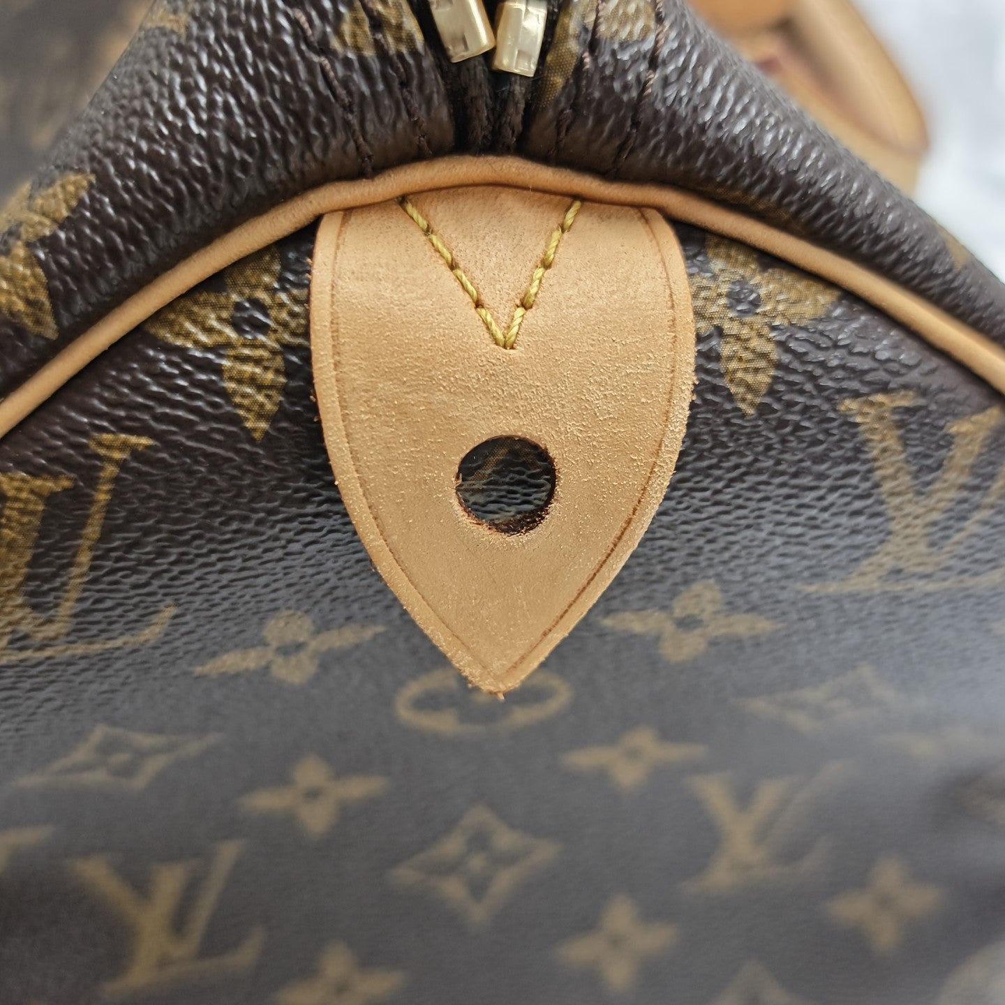 SPEEDY 30 Monogram Coated Canvas Brown