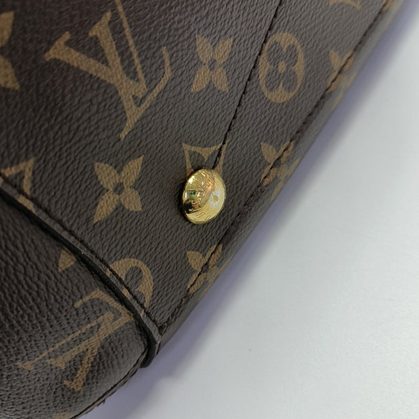 MONTAIGNE GM Monogram Coated Canvas Brown