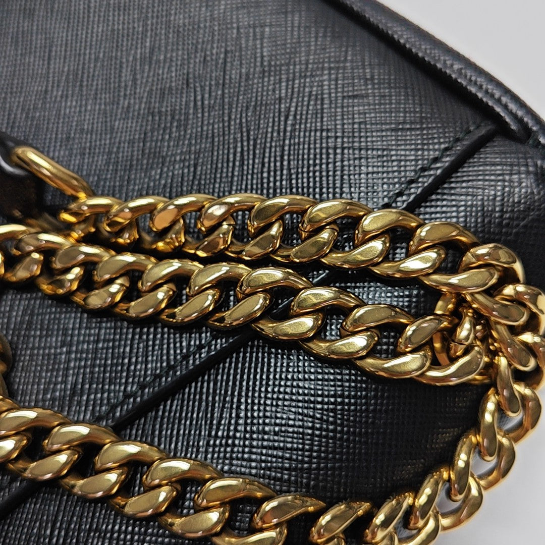 Sidonie Saffiano Calfskin Black