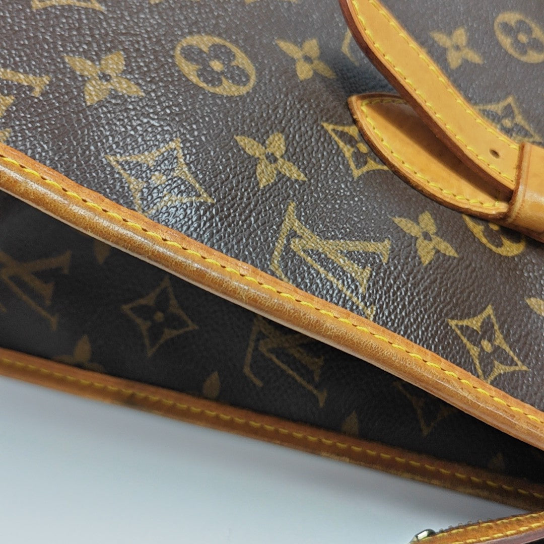 POPINCOURT Monogram Coated Canvas Brown