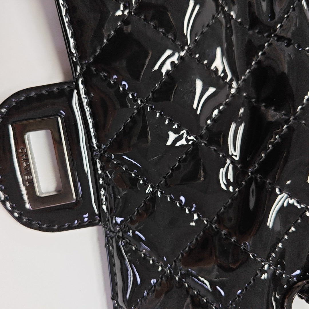 2.55 224 (mini) Quilted Patent Calfskin Black