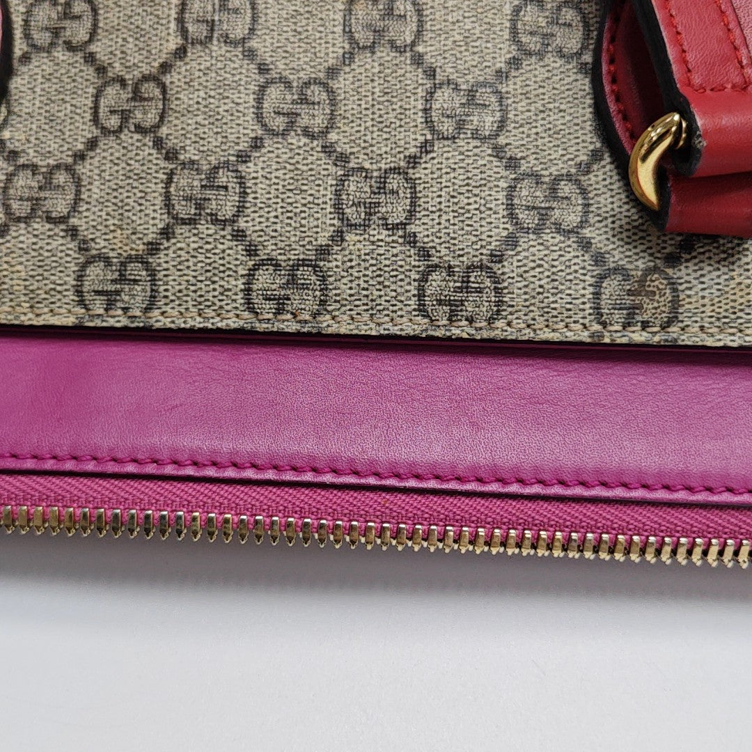 Monogram Coated Canvas Shoulder Bag Beige