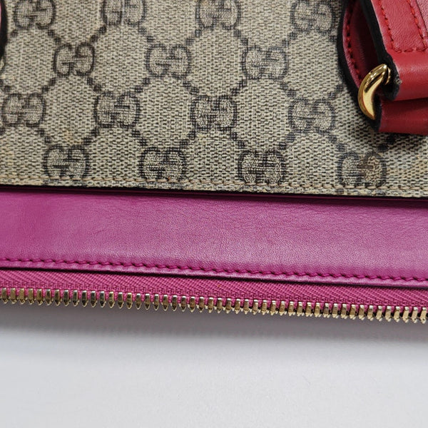 Monogram Coated Canvas Shoulder Bag Beige