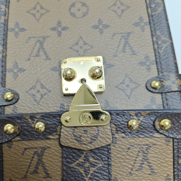 TRUNK Monogram Coated Canvas Brown