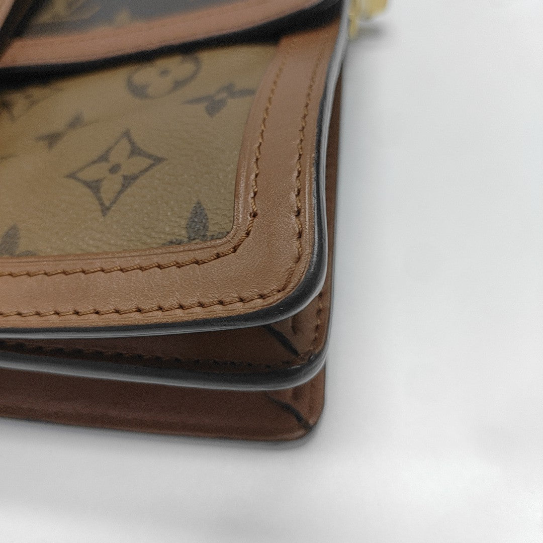 DAUPHINE MM Monogram Coated Canvas Brown