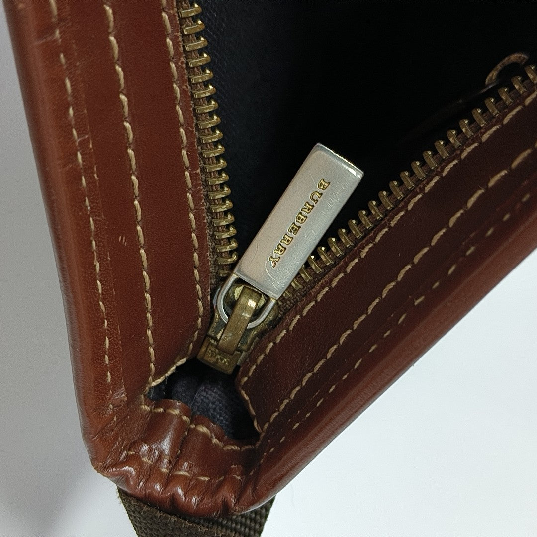 Coated Canvas Crossbody Bag Beige
