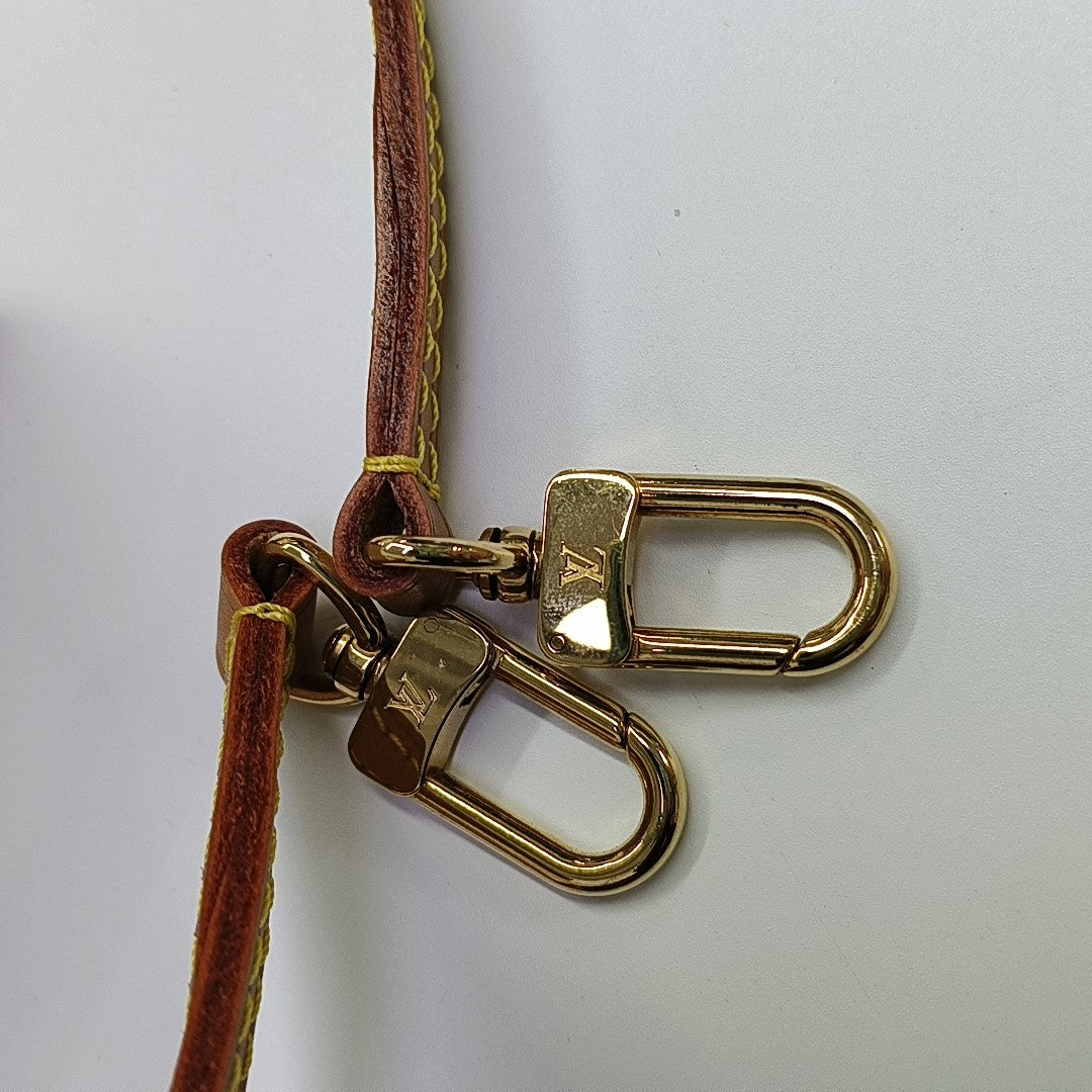 SAC PLAT Mini Monogram Coated Canvas Brown