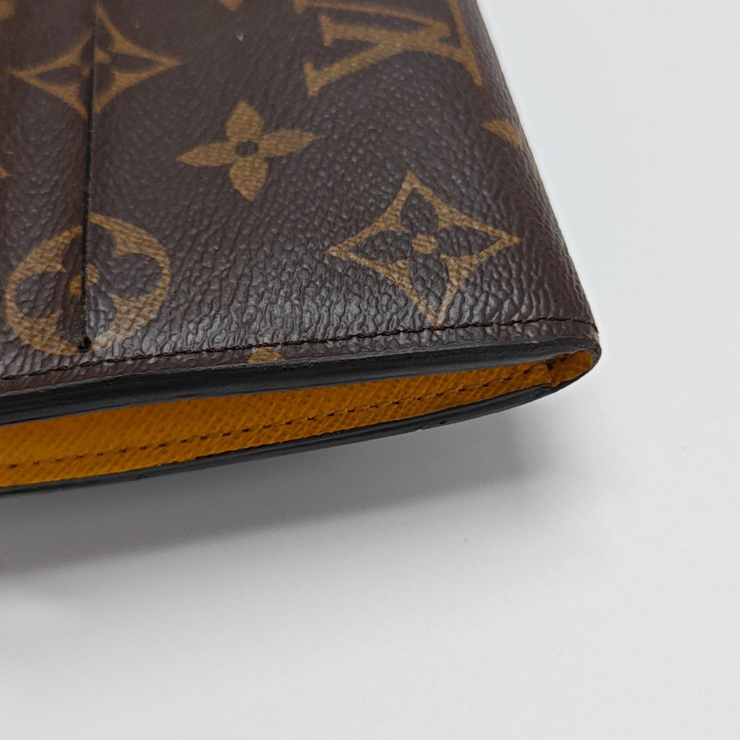 EMILIE Monogram Coated Canvas Brown Wallet