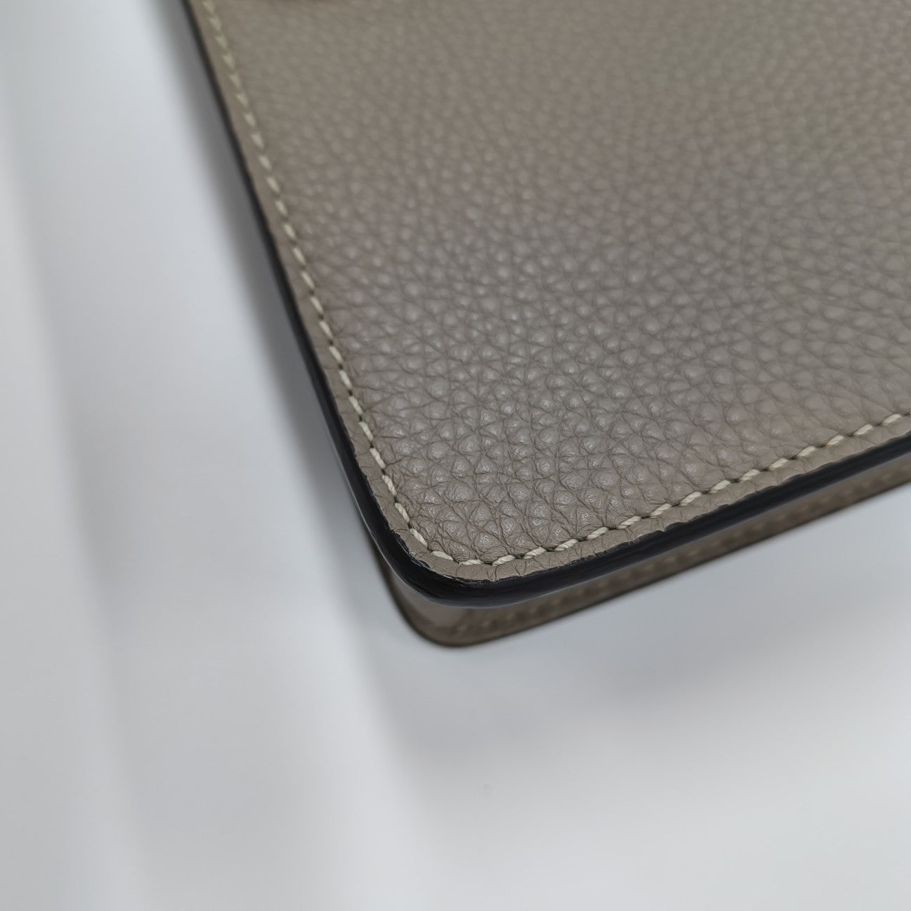 Calfskin Shoulder Bag Gray