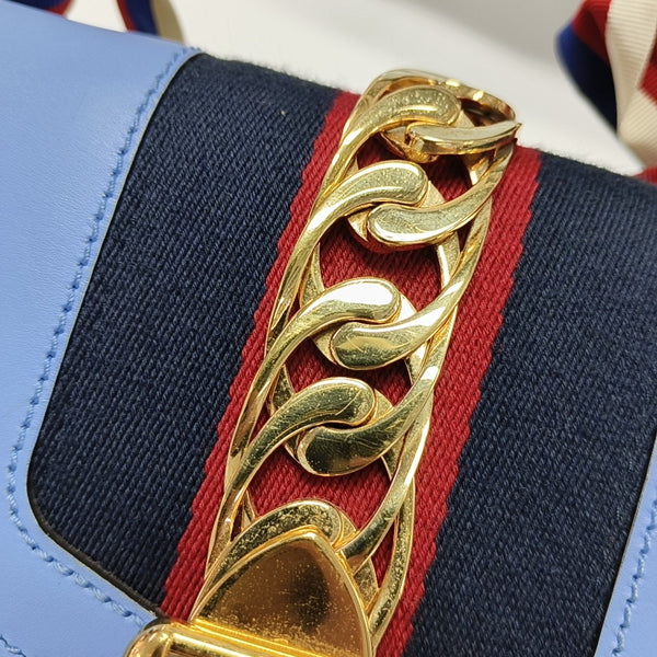 Sylvie Small Calfskin Blue