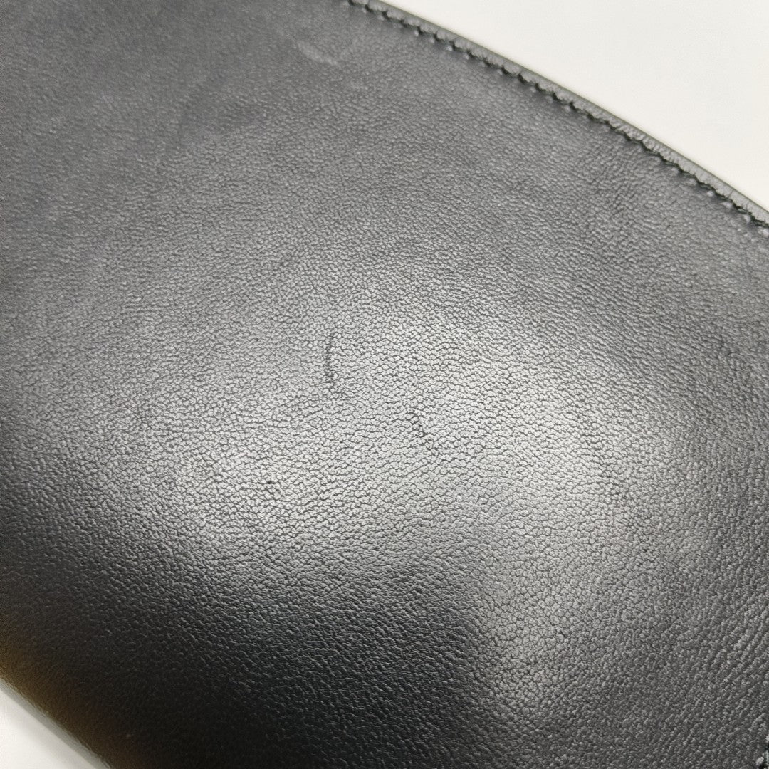 SHIELD Large Lambskin Black Wallet