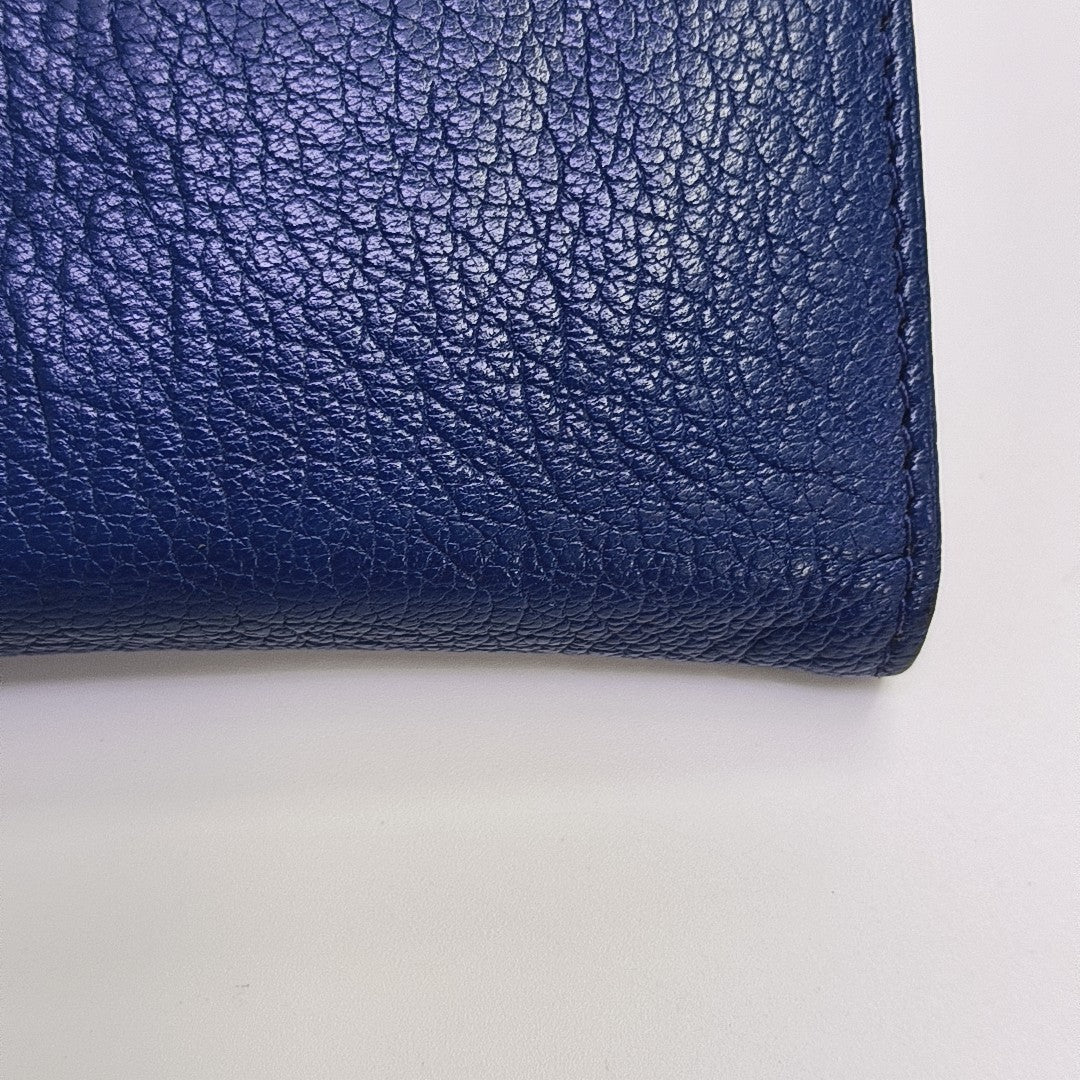 Calfskin Key Pouch Blue