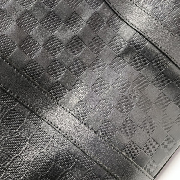 TADAO PM Damier Graphite Piel de Becerro Negra