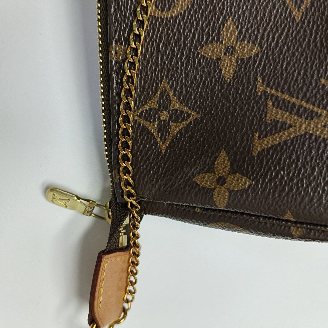 ACCESSOIRES Mini Monogram Coated Canvas Brown
