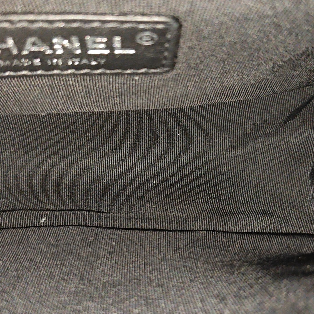 BOY CHANEL Small Quilted Grained Calfskin Black