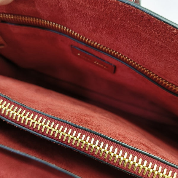 Calfskin Crossbody Bag Red