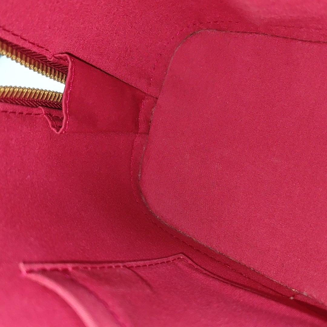 ALMA BB Monogram Patent Leather Red