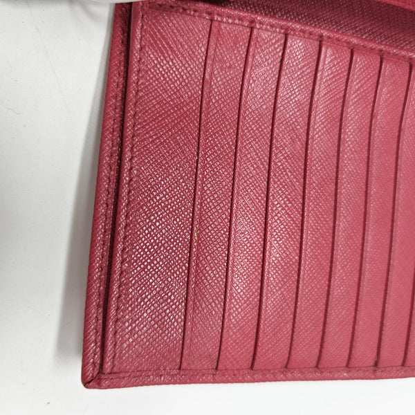 Saffiano Calfskin Wallet Pink