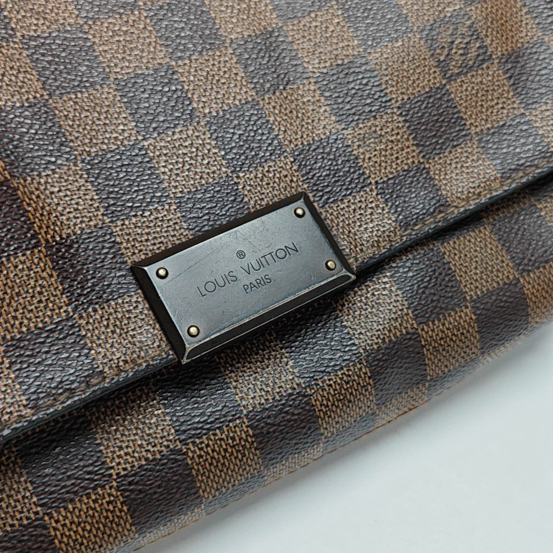 BROOKLYN Damier Ebene Coated Canvas Brown