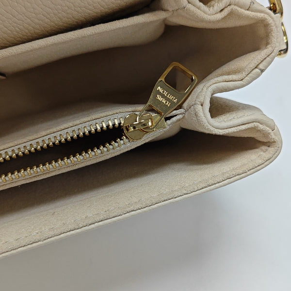 MÉTIS EAST WEST Monogram Calfskin Beige