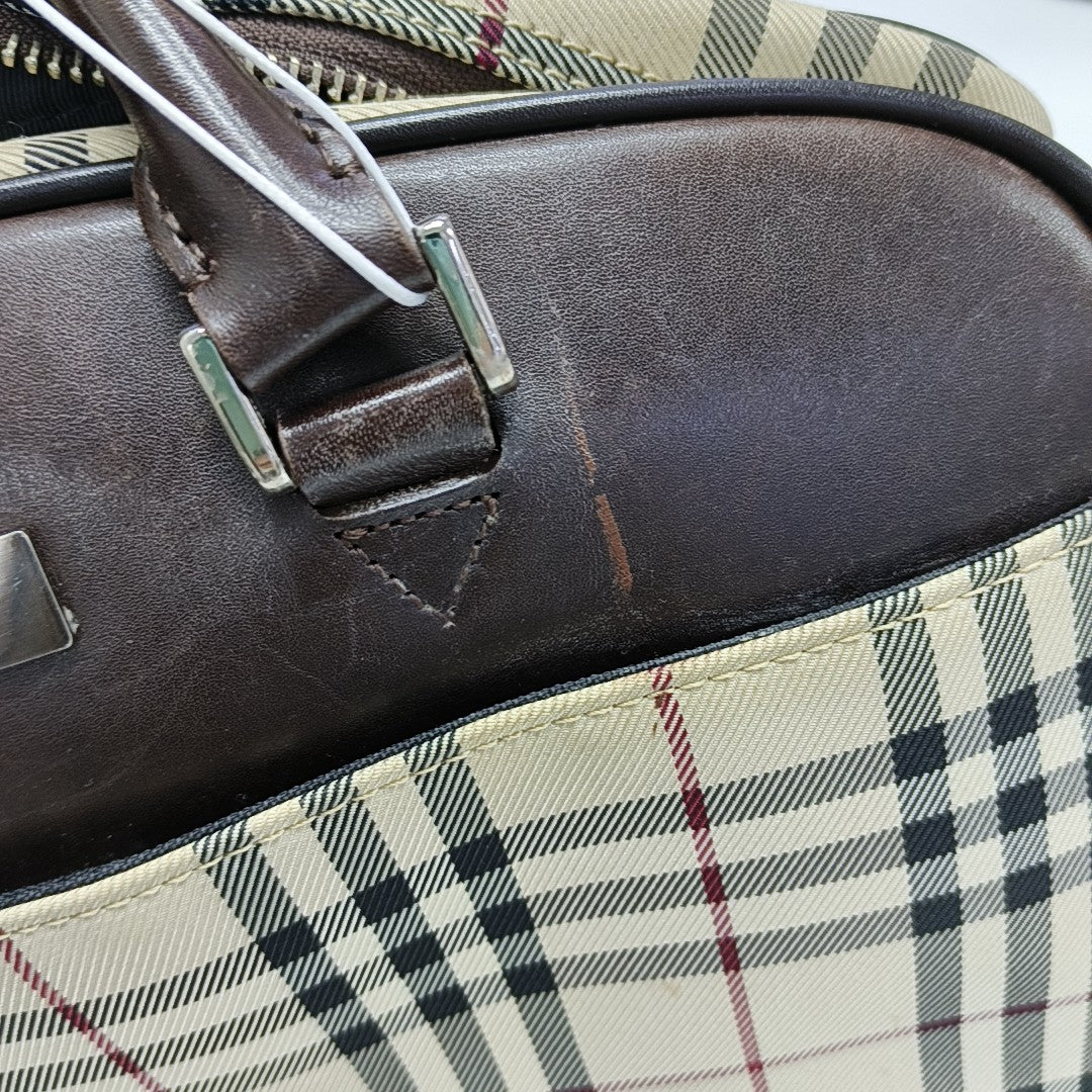 Canvas Top Handle Bag Beige