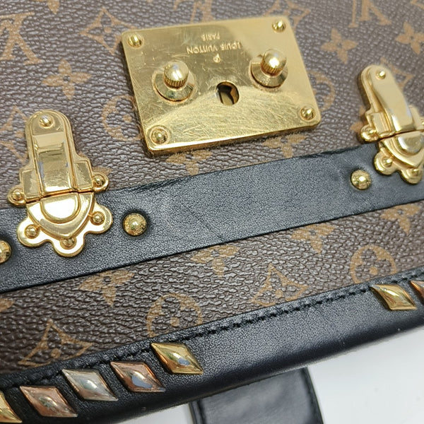 PETITE MALLE Monogram Coated Canvas Brown