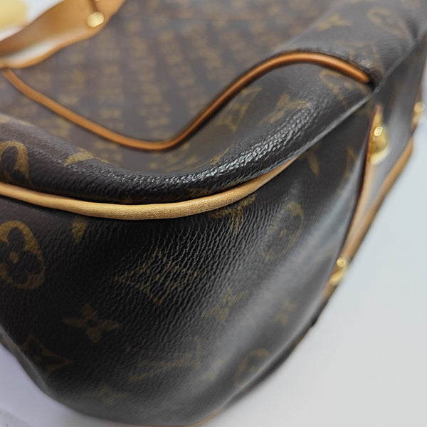 GALLIERA GM Monogram Coated Canvas Brown