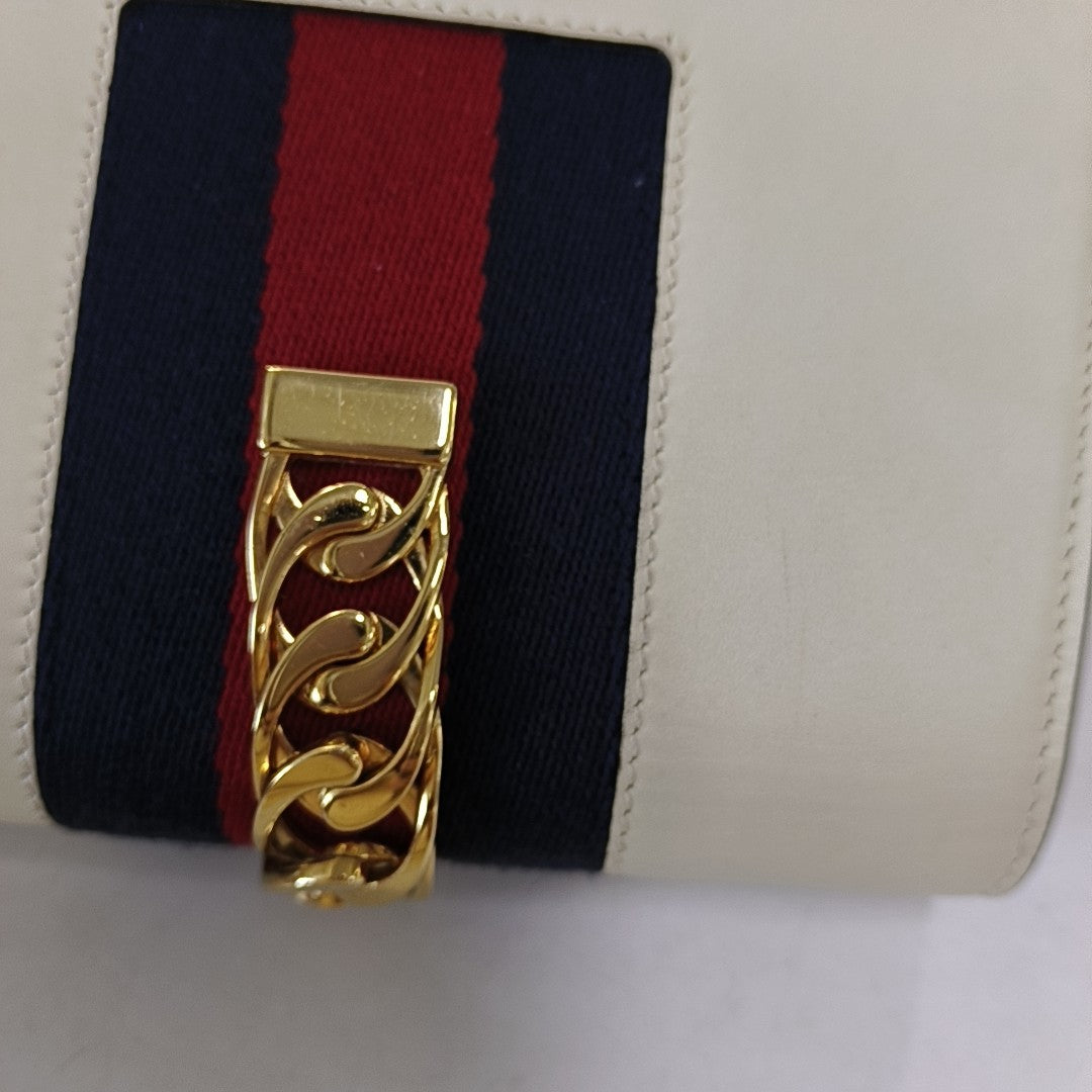 Sylvie Super Mini Calfskin White