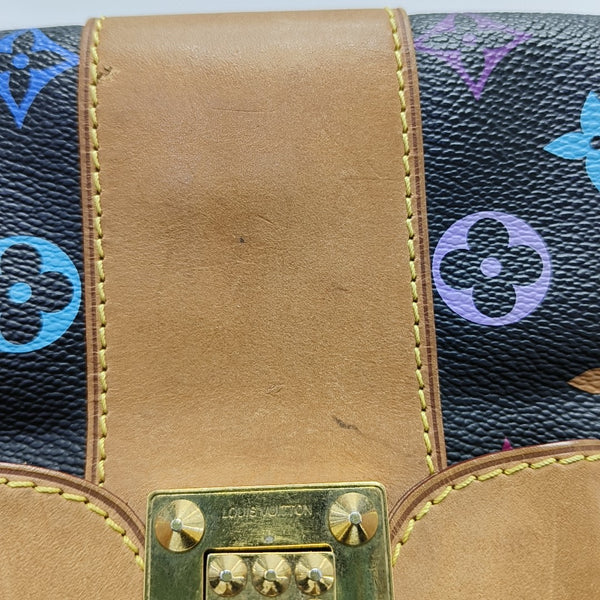 ANNIE Monogram Coated Canvas Black