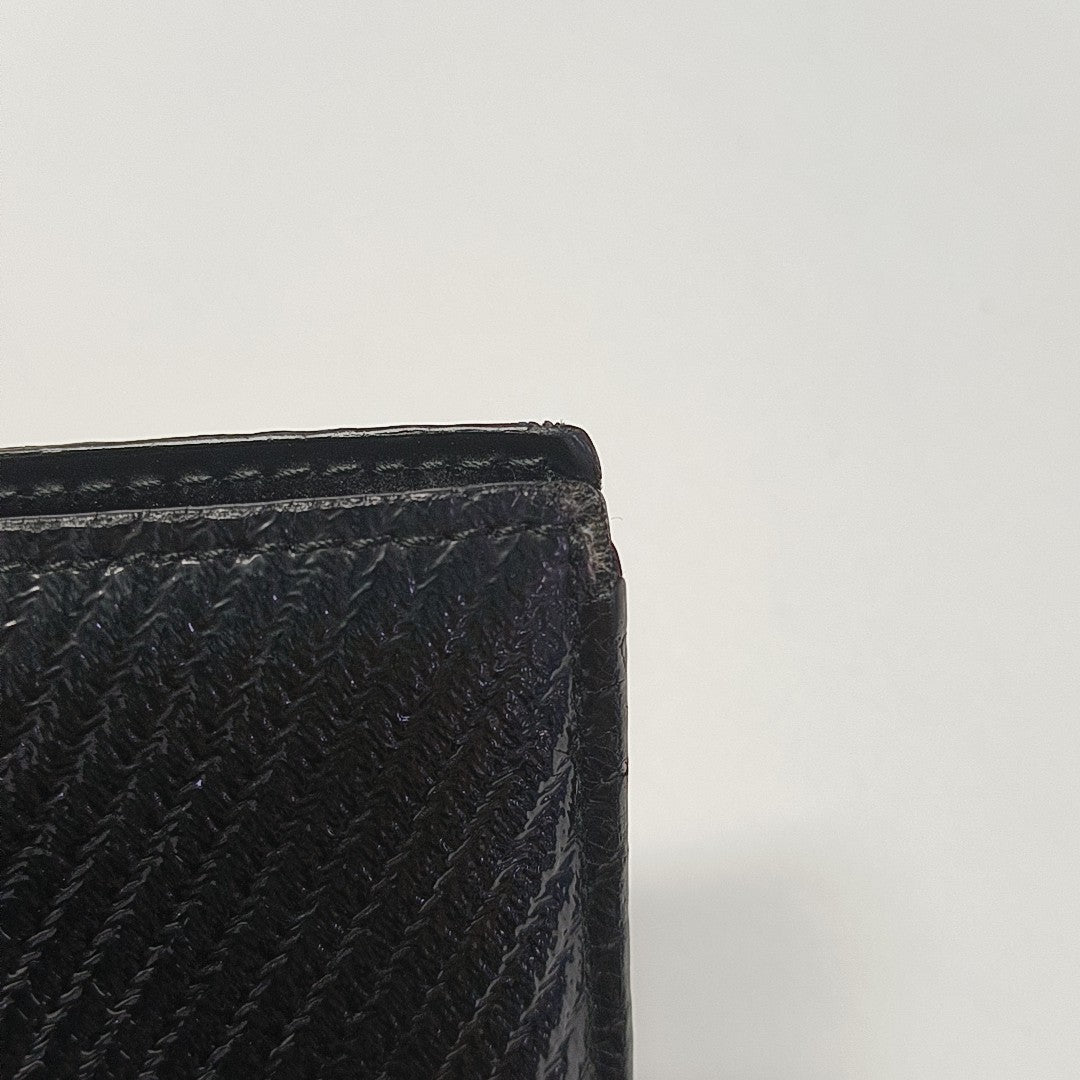 Patent Leather Wallet Black