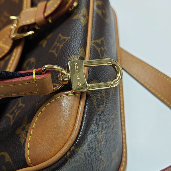 DIANE Monogram Coated Canvas Brown