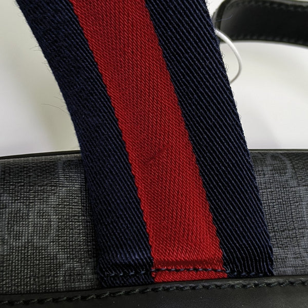 Monogram Coated Canvas Backpack Black