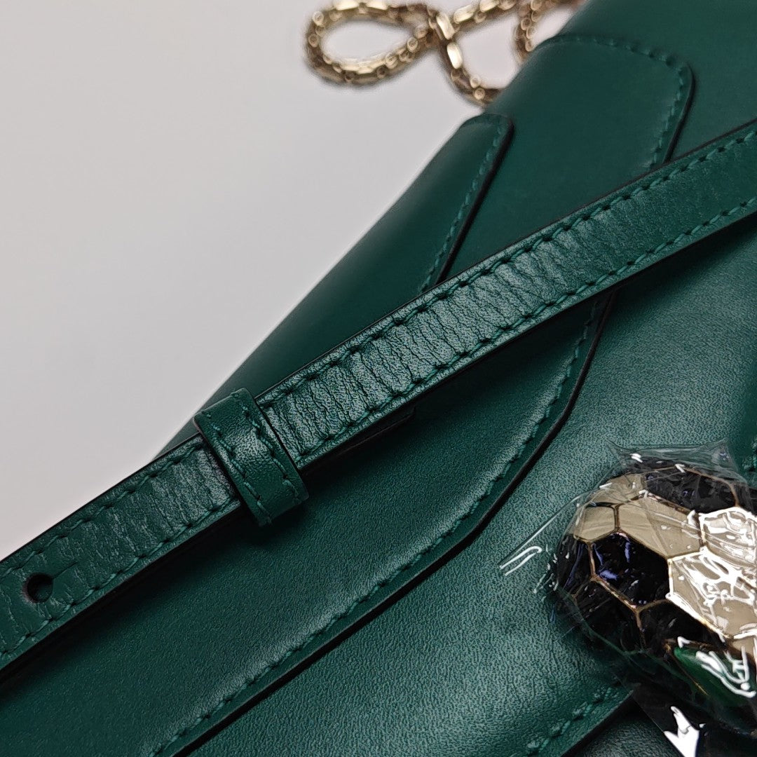 SERPENTI FOREVER Small Calfskin Green