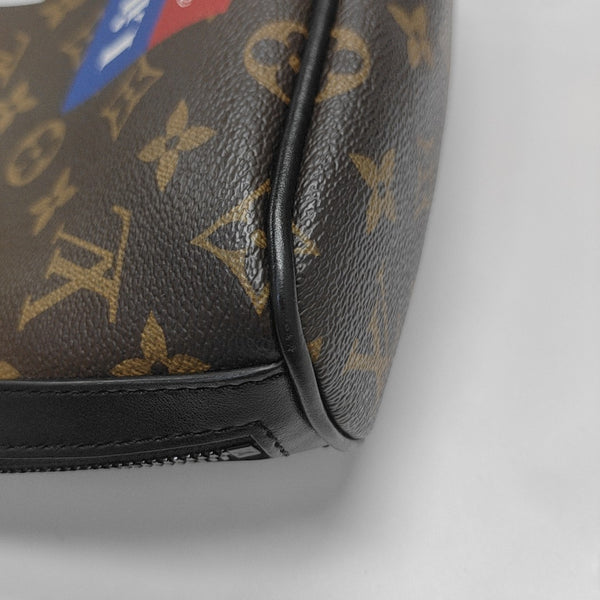 CHALK Monogram Coated Canvas Brown