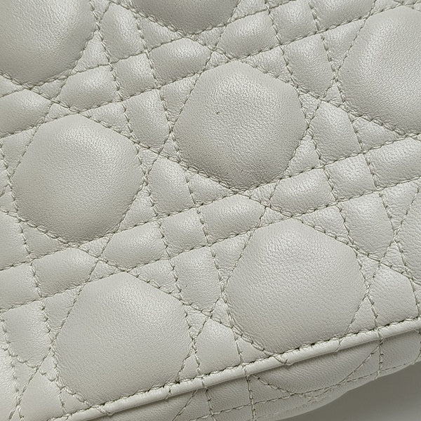 Lady Dior Small Cannage Lambskin White