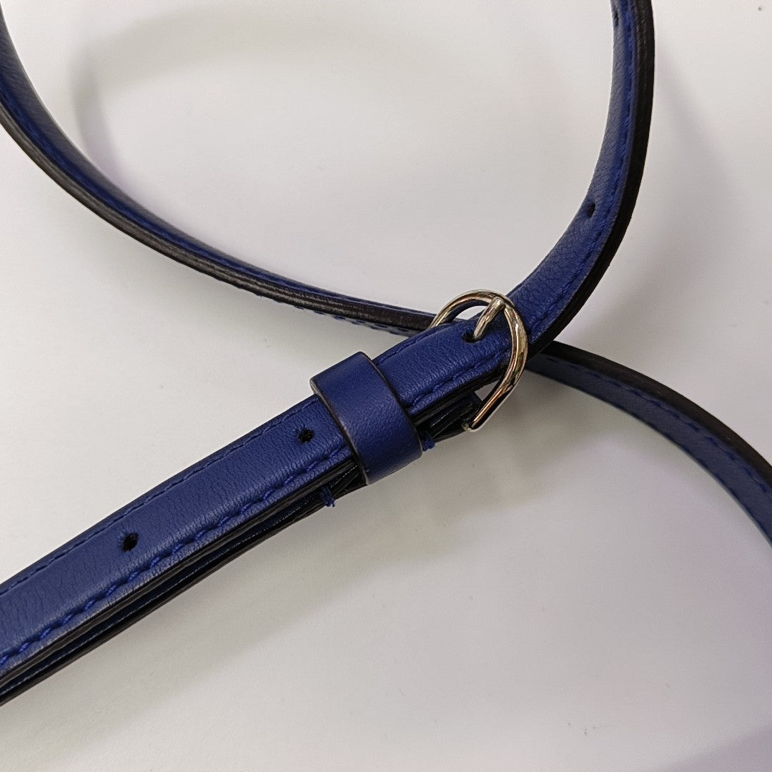 Calfskin Shoulder Bag Blue