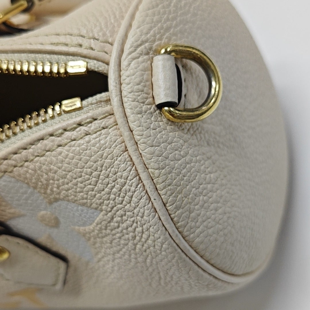 PAPILLON PM Monogram Calfskin White