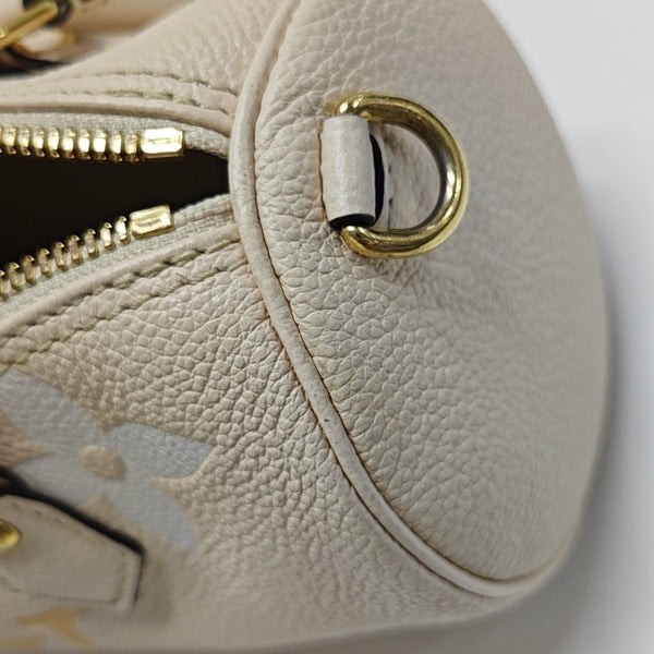 PAPILLON PM Monogram Calfskin White