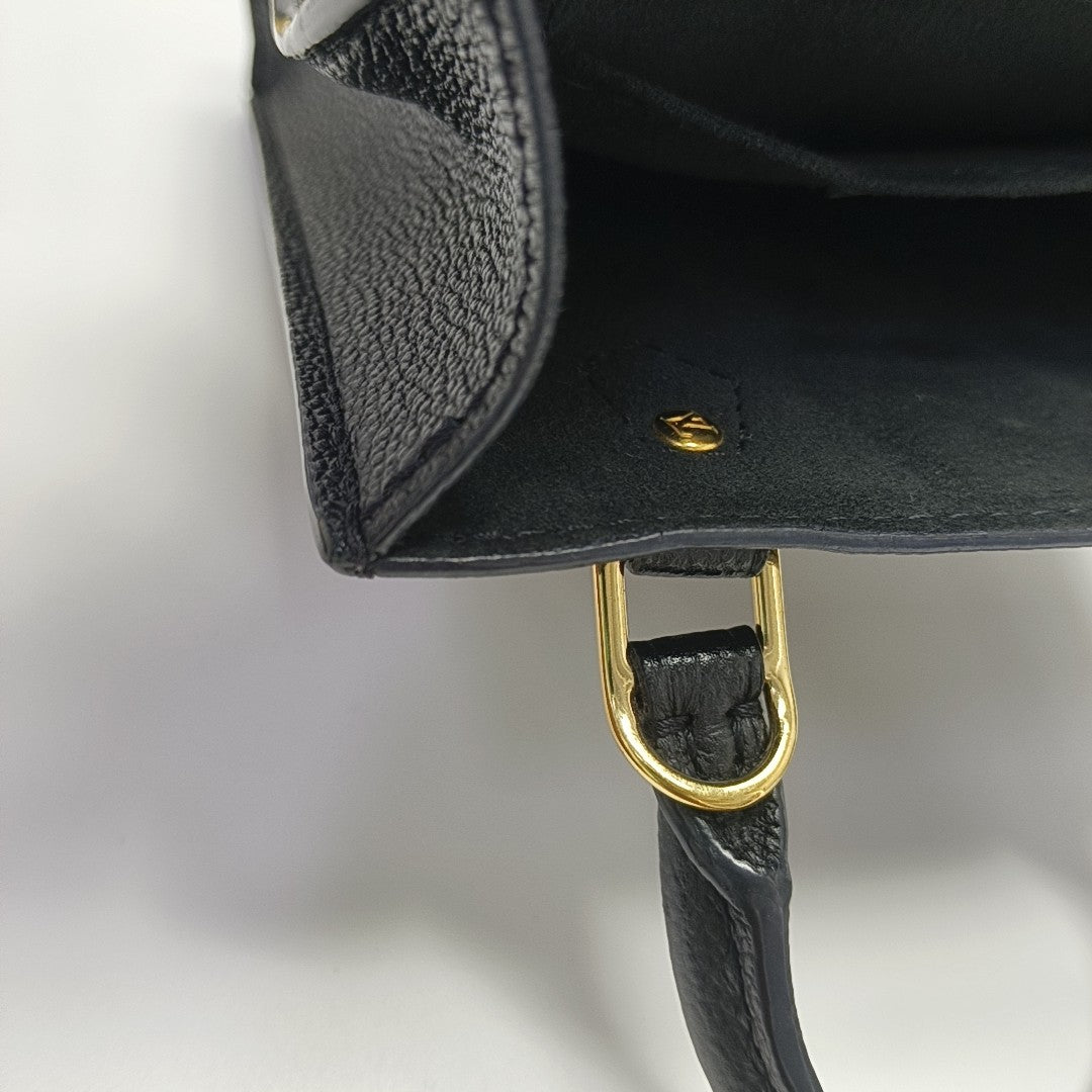 SAC PLAT Mini Monogram Calfskin Black