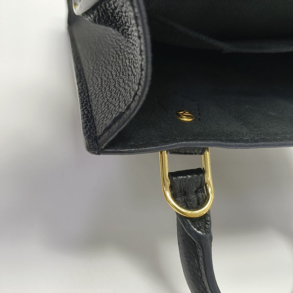 SAC PLAT Mini Monogram Calfskin Black