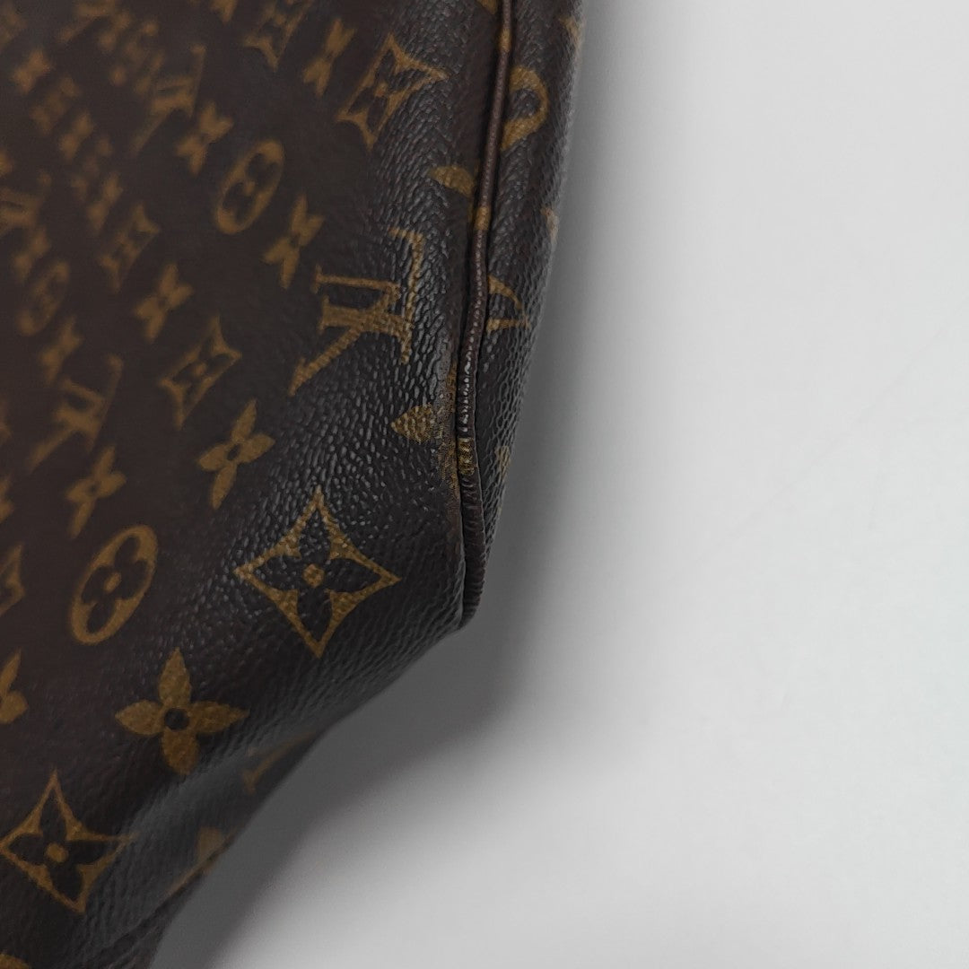 NEVERFULL MM Monogram Coated Canvas Brown